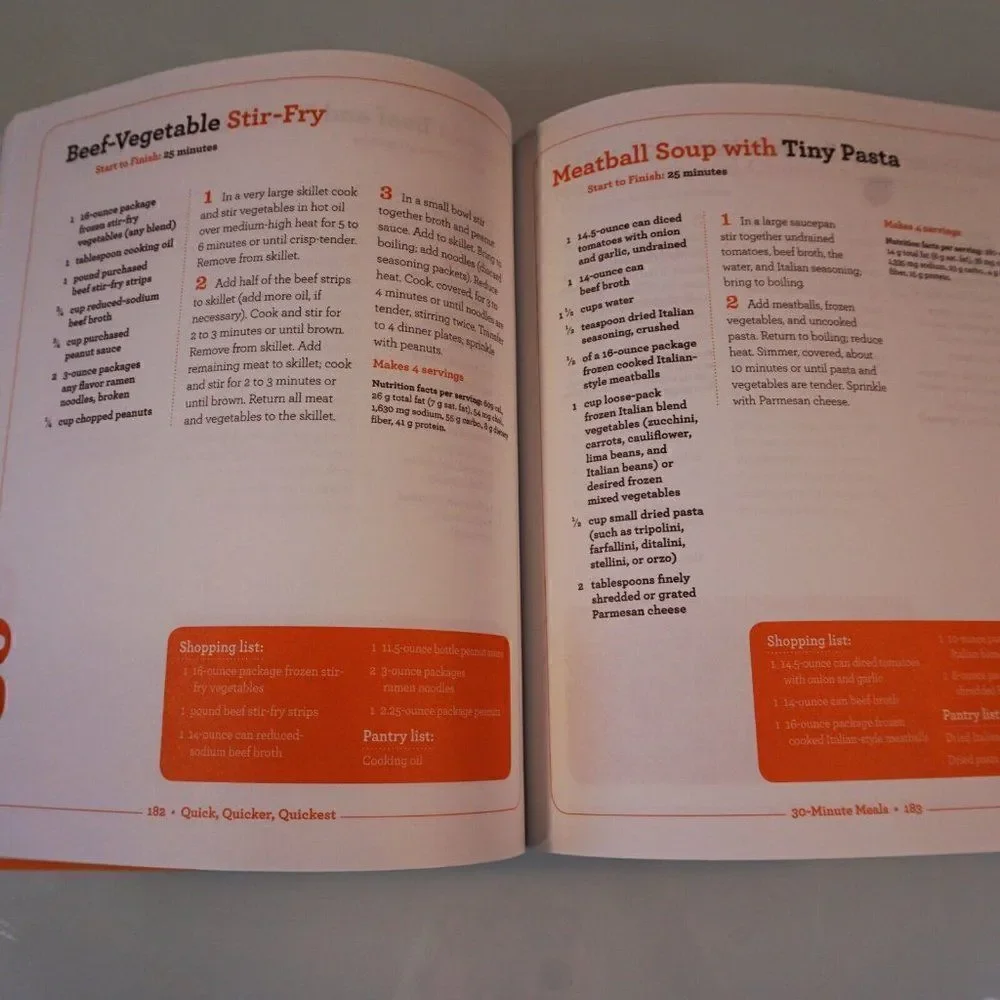 Quick Quicker Quickest 350 Delicious Meals Better Homes And Gardens 2010 PB